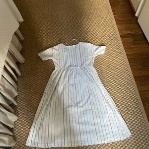 striped midi dress